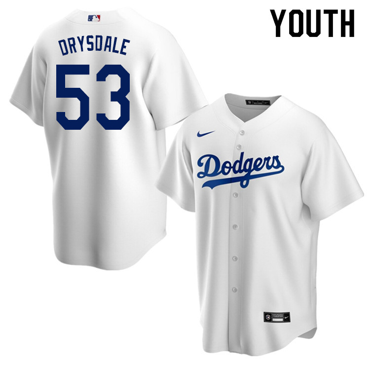 Nike Youth #53 Don Drysdale Los Angeles Dodgers Baseball Jerseys Sale-White